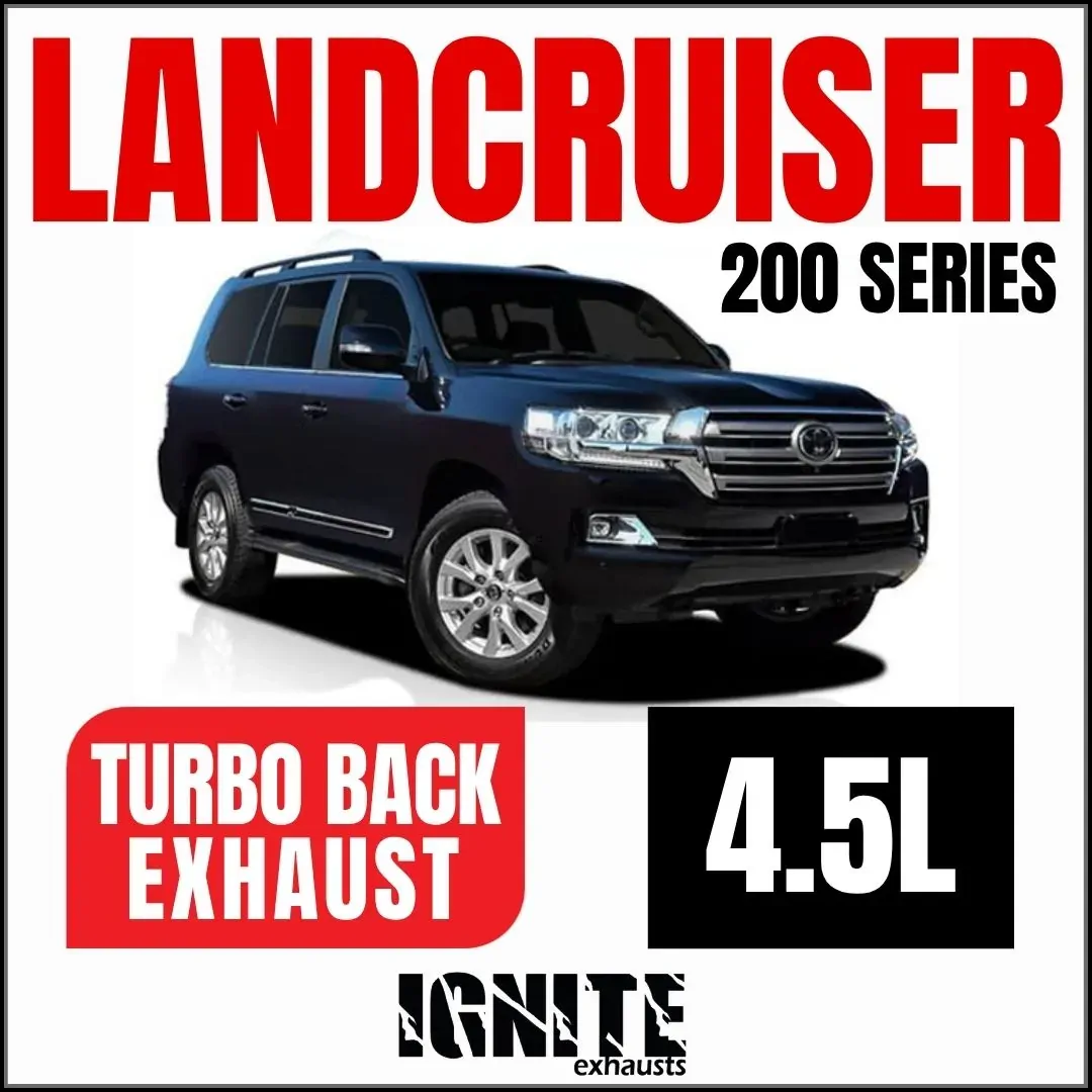 Toyota Landcruiser Exhaust 200 Series 4.5L V8 3" to 3.5" DPF Back Systems