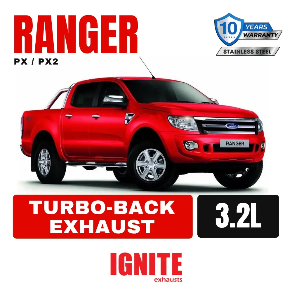 Ford PX PX2 Ranger Exhaust 3.2L 3" Turbo Back Systems