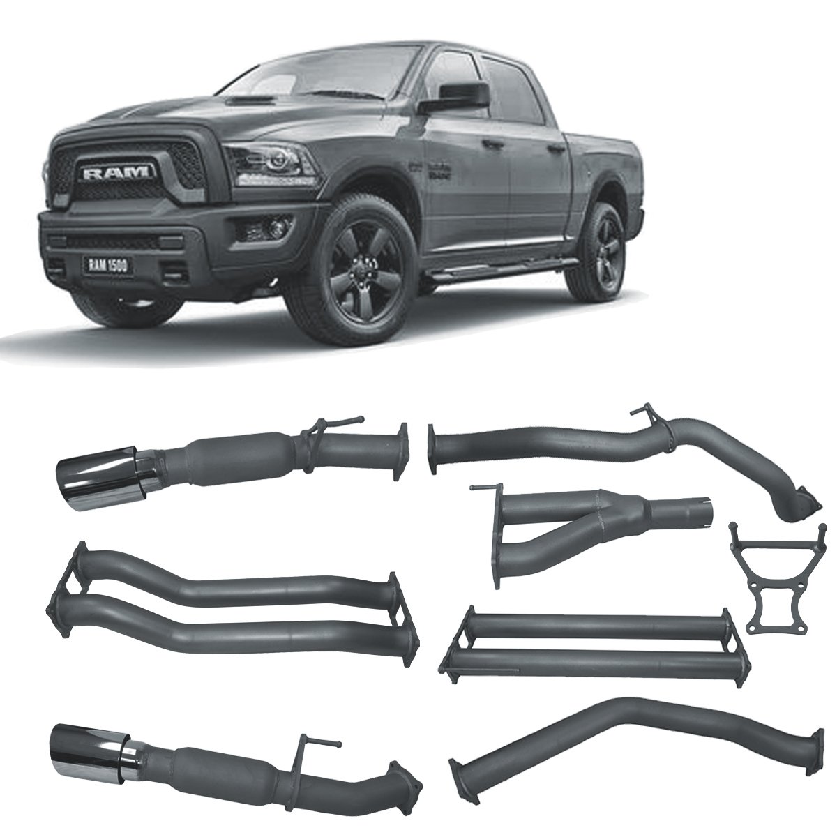 Redback Extreme Duty Exhaust for RAM 1500 5.7L V8 DS Series (12/2018 - on) image