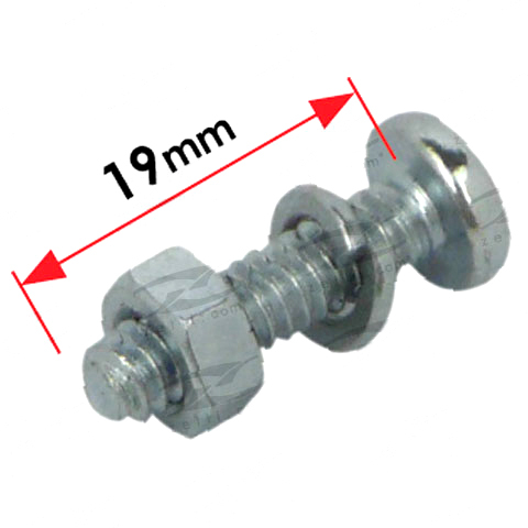 Bolt, Nut & Washer, 3/16 x 3/4" Pan Phil image