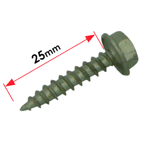 Self Drilling Plastic Hex 10-12 x 25mm image