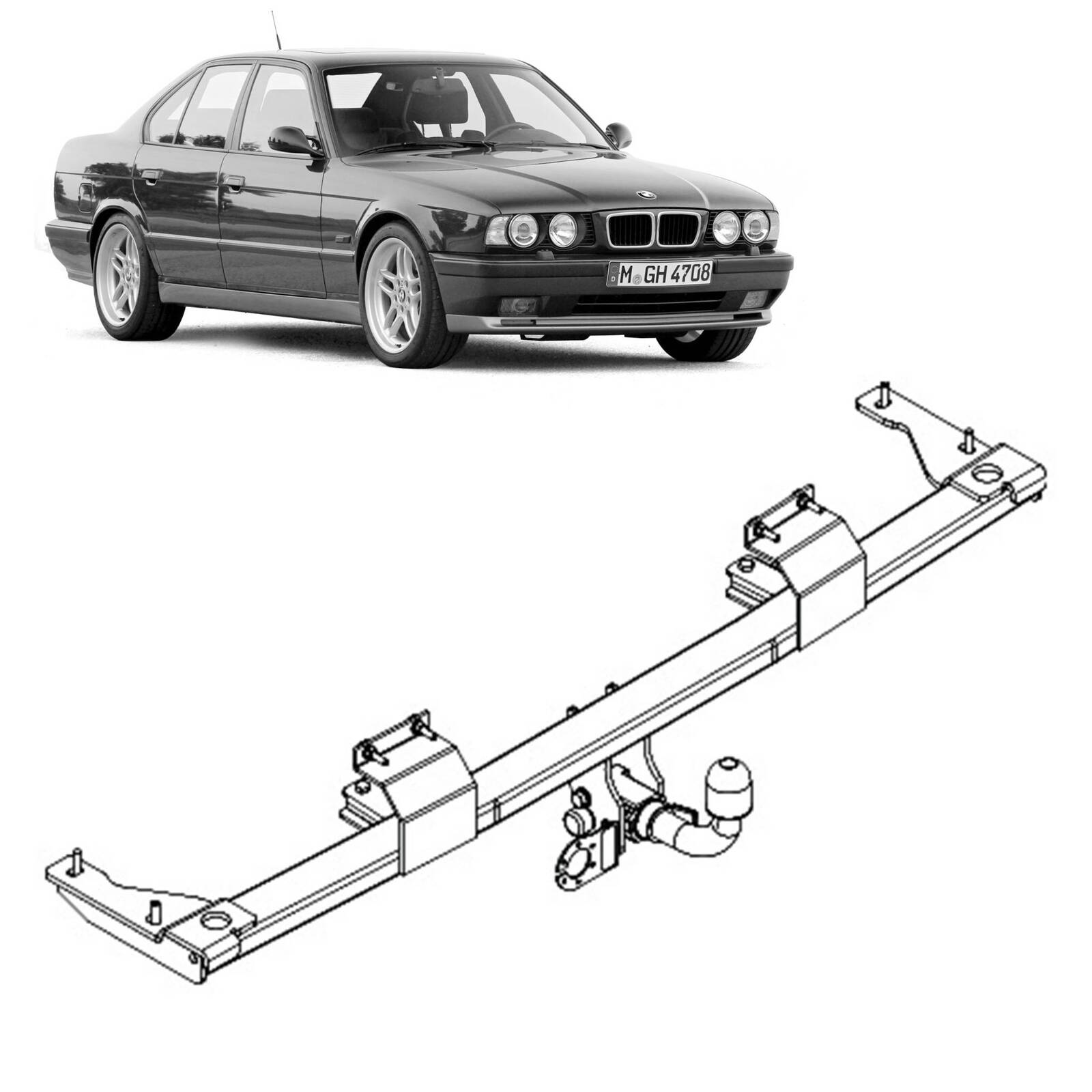 TAG Towbar for BMW 5 (11/1987 - 07/1996) image