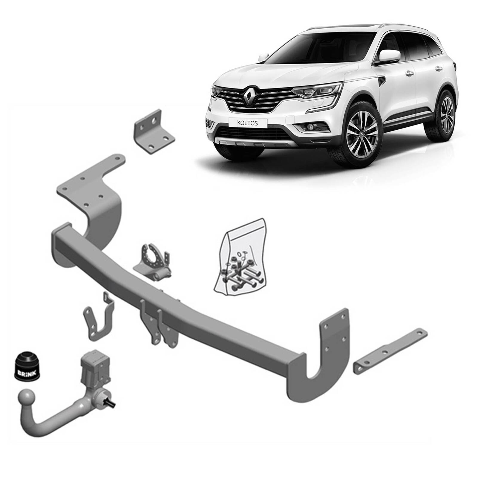 Brink Towbar for Renault Koleos (03/2017 - on), Nissan X-TRAIL (10/2017 - 07/2022) image