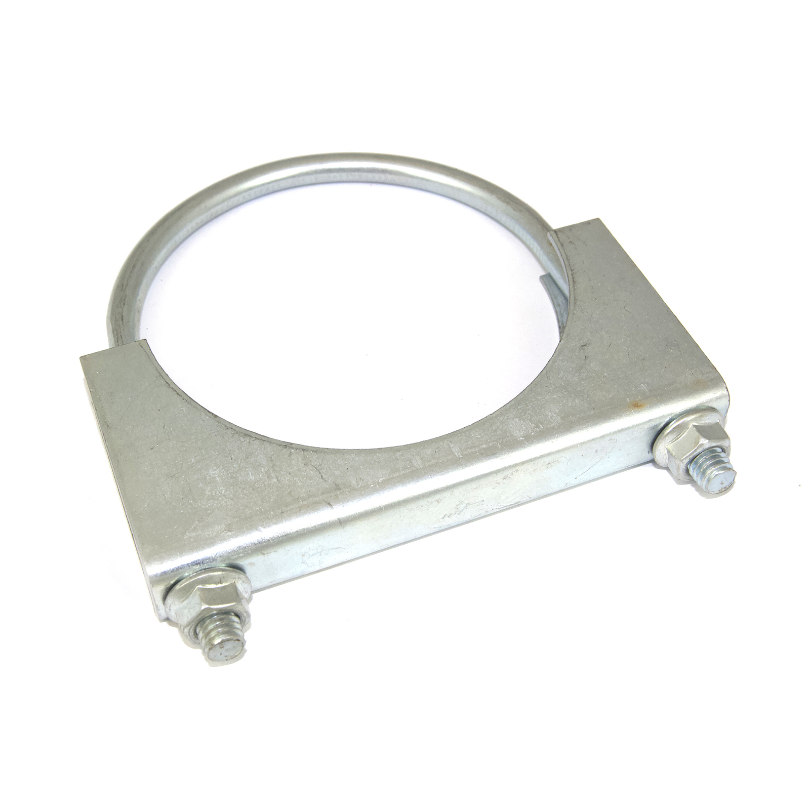 Heavy Duty U-Bolt - ID 100mm (4"), Flat bar, Plated image