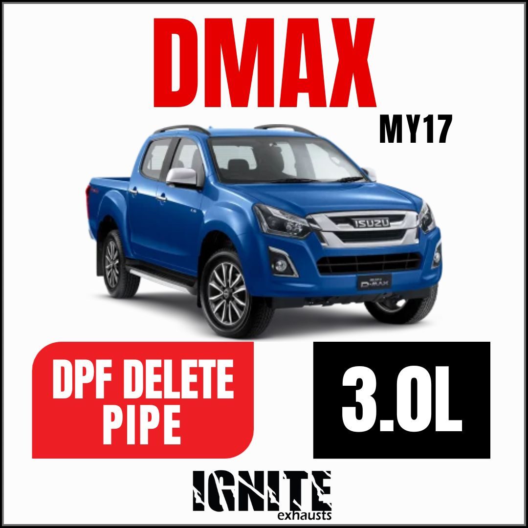 Isuzu D-Max Exhaust 2017-2020 4JJ1 3L Bolt on DPF Delete Race Pipe