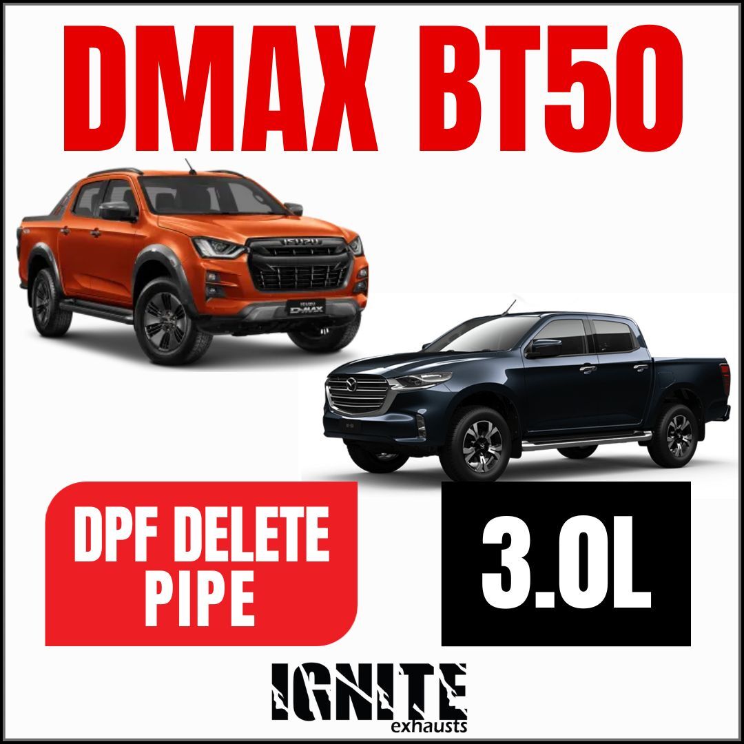 Isuzu D-Max & Mazda BT-50 4JJ3 3L Bolt on DPF Delete Race Pipe