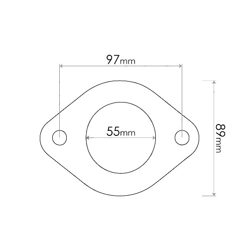 Redback Flange Gasket for various Holden, Mazda, Subaru, Nissan, Infiniti, Hyundai, Mitsubishi, Ford & Ssangyong vehicles image