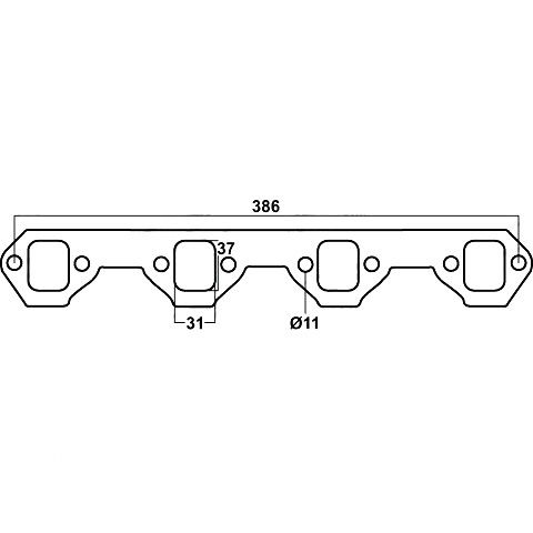 Redback Gasket for Ford Falcon (01/1966 - 09/2002), Fairmont (01/1991 - 09/2002), Fairlane (03/1967 - 03/1972) image