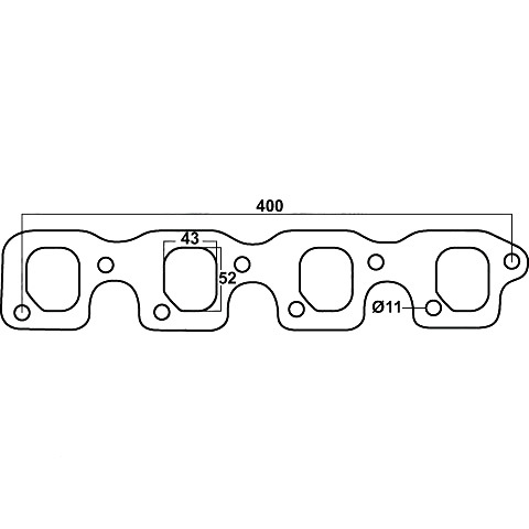 Redback Gasket for Ford Falcon (01/1966 - 02/1988), Fairlane (03/1967 - 10/1986) image
