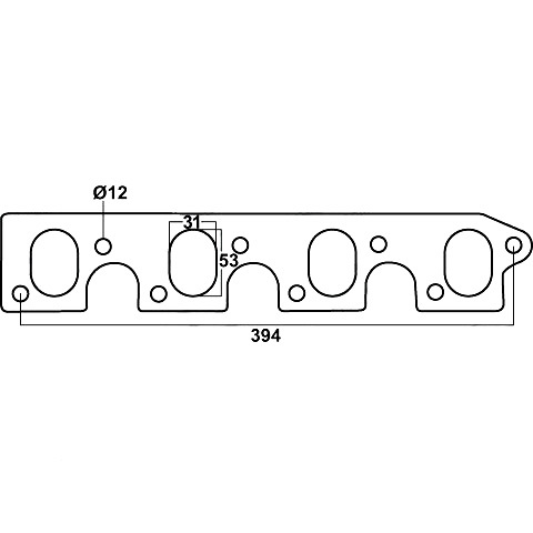 Redback Gasket for Ford Falcon (01/1966 - 02/1988), Fairlane (03/1967 - 10/1986) image