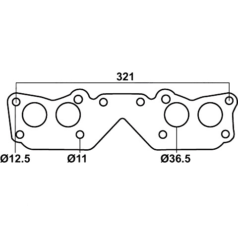 Header Gasket for Toyota Bundera, Celica, HiAce & Hilux, Toyota 21R-C & 22R 2367cc, 4 Cylinders image
