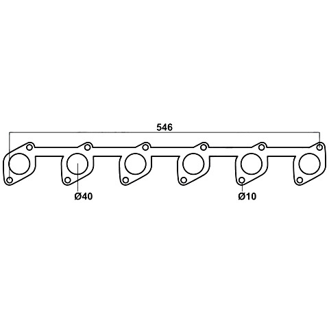 Redback Gasket for Ford Falcon (03/1988 - 09/2002), Fairlane (06/1988 - 03/1995), Fairmont (01/1992 - 09/2002) image