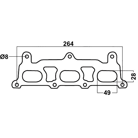 Redback Gasket for Holden Calais (08/2004 - 10/2017), Commodore (01/2004 - on), Statesman (08/2004 - 07/2006) image