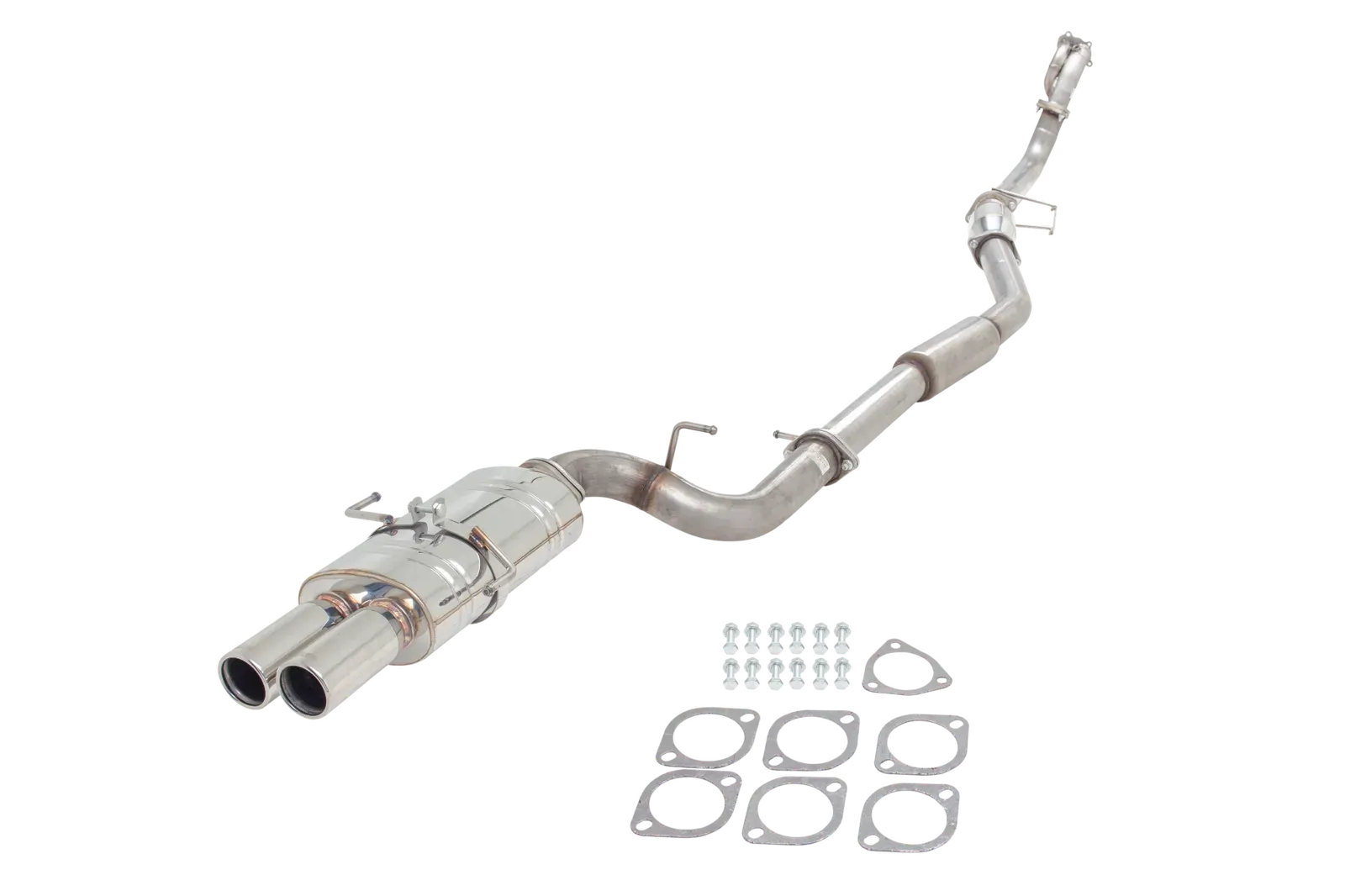 XForce Nissan S15 3' Turbo Back System With Polished Twin Tip Rear