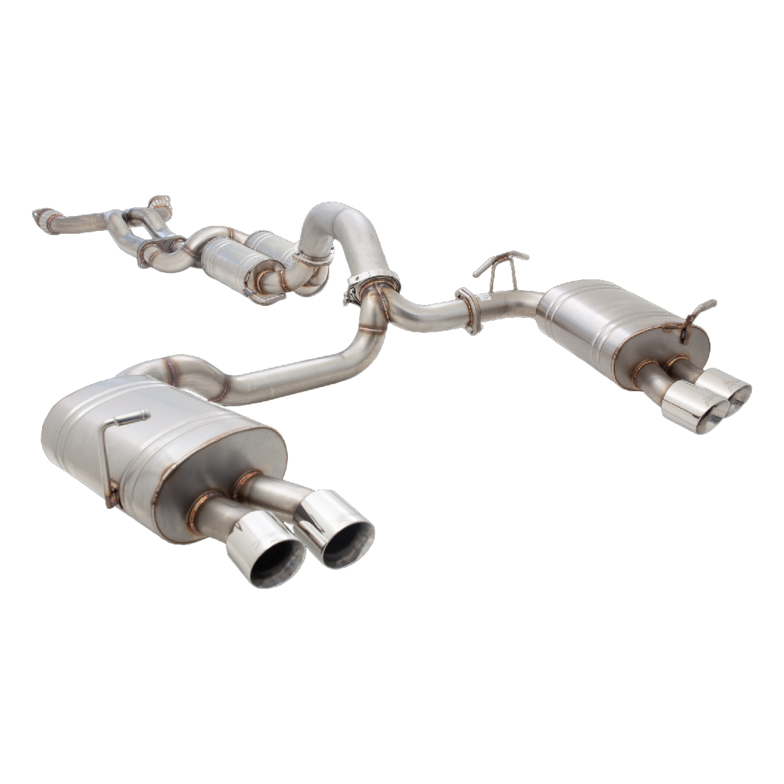 Ford Falcon XR8, GS, GT, FG, FGX Xforce Twin 3” Cat Back 409 Stainless Steel Exhaust image