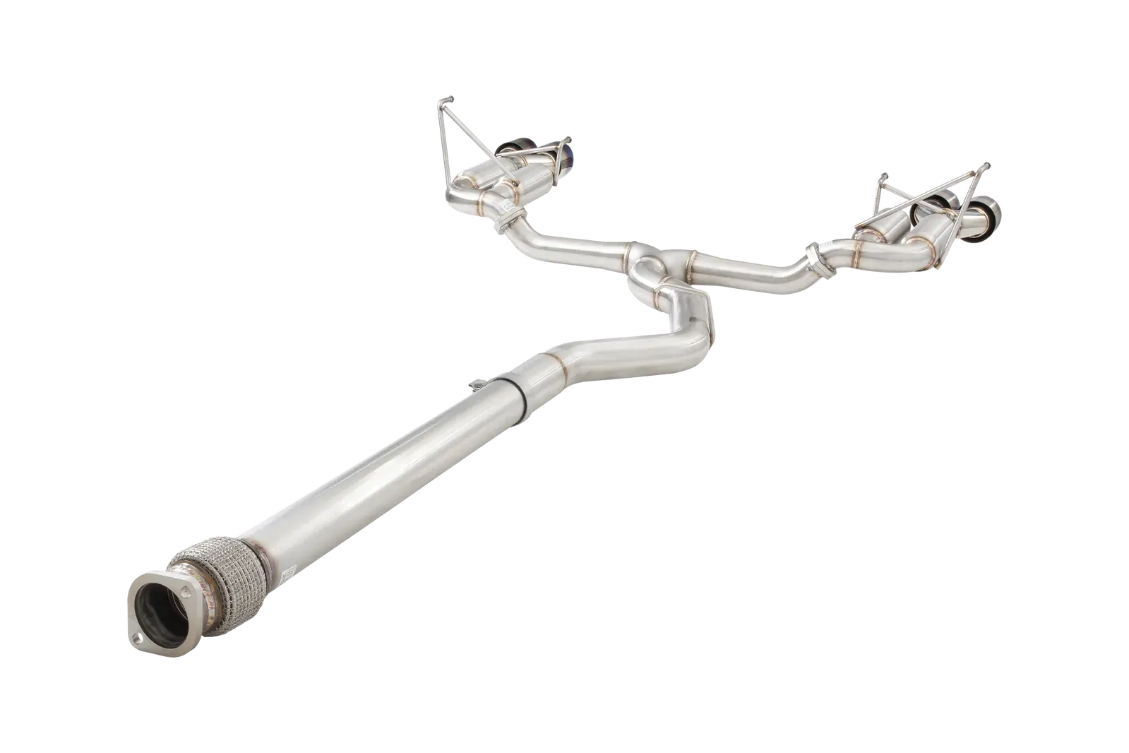 Subaru WRX Sedan VB Race Cat Back Exhaust System with Burnt Blue Tips