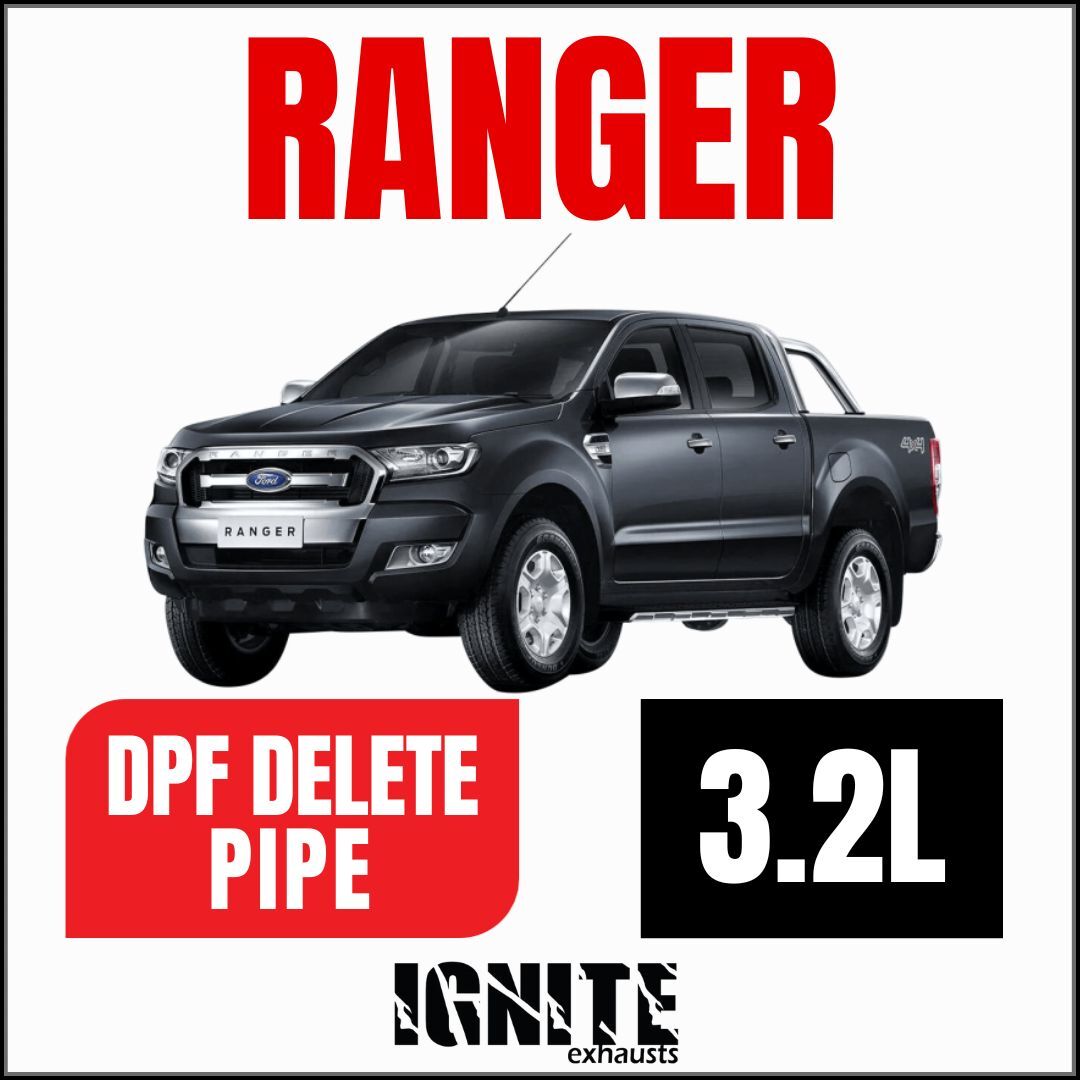 Ford Ranger Exhaust PX2/PX3 3.2L 3" DPF Delete Race Pipe
