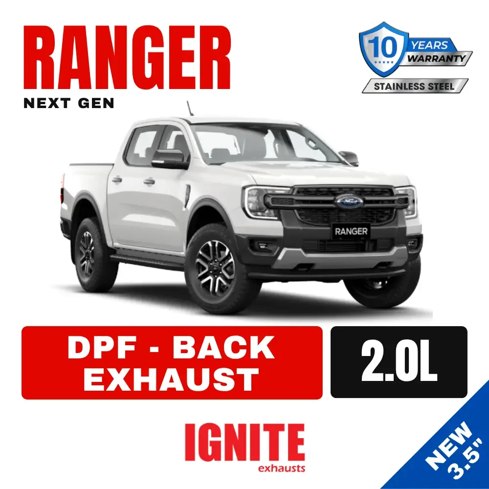 Ford Ranger Exhaust Next Gen RA 2.0L TD DPF Back Systems