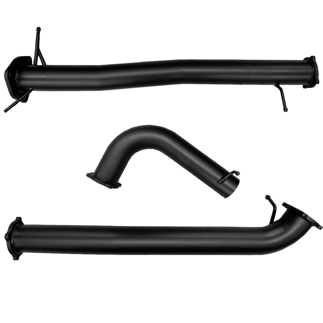 Ford Ranger Exhaust Next Gen 3L V6 TD 3.5 inch DPF Back With Pipe Only Black Aluminised Steel