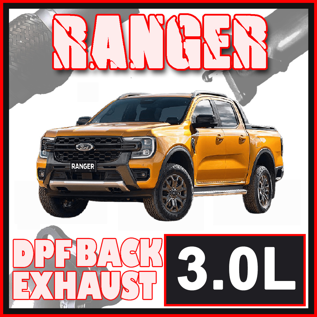 Ford Ranger Exhaust Next Gen 3L V6 TD DPF Back Systems image
