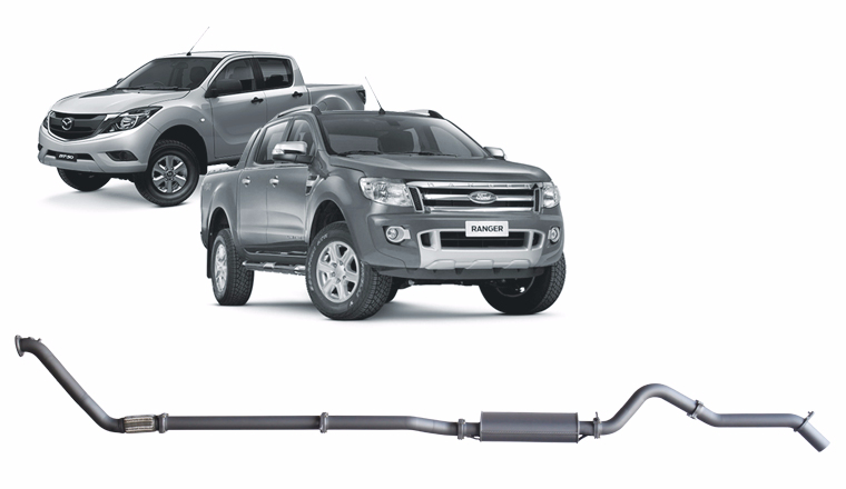 Ford PX Ranger Redback Exhaust Playtime Auto Parts