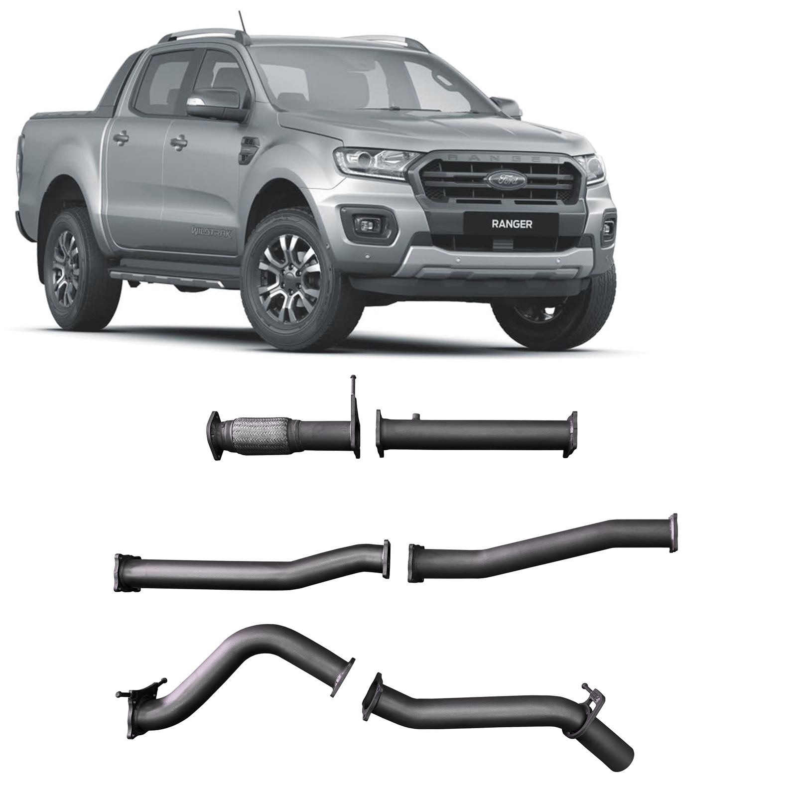 Redback Extreme Duty Exhaust for Ford Ranger 2.0L Bi-Turbo (10/2018 - on)