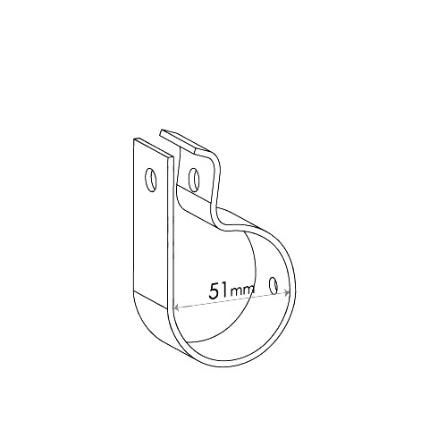 Redback Exhaust Bracket for Holden H Series (08/1971 - 04/1980), Monaro (07/1971 - 04/1980), WB (04/1980 - 12/1985) image