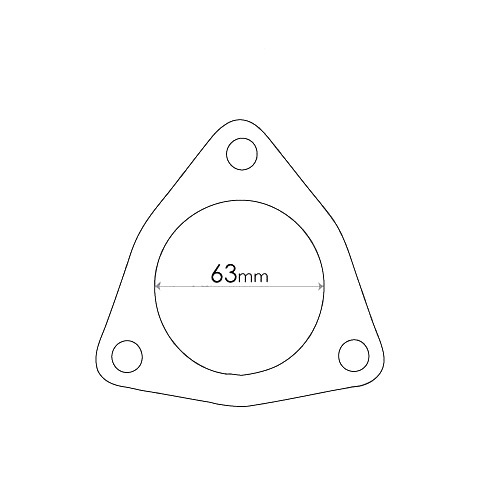 Redback Flange Gasket for Holden Commodore (01/1986 - 08/1988) image