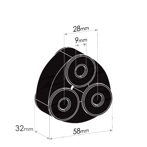 Redback Exhaust Rubber for Holden Rodeo (02/2003 - 01/2007) image
