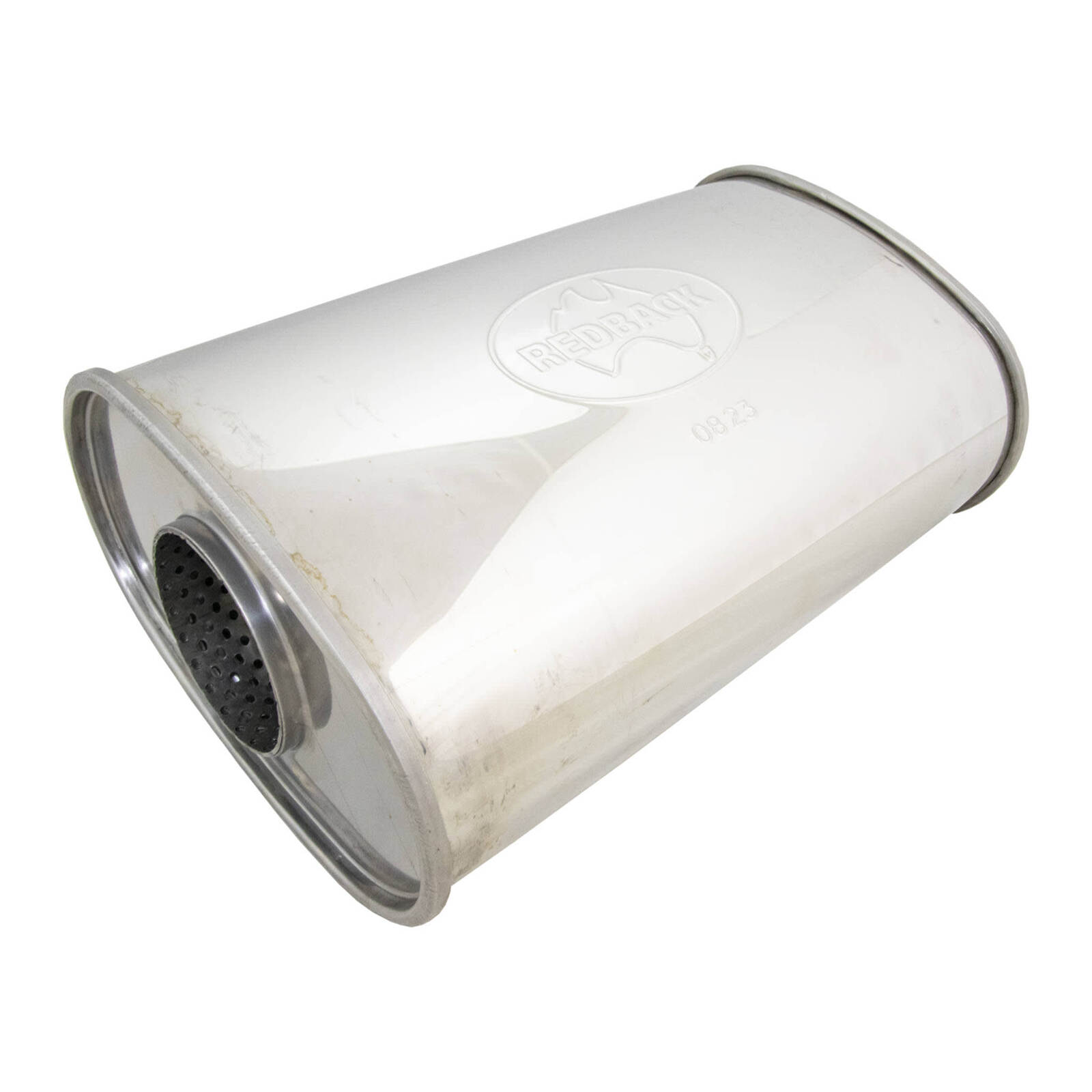 Redback 2.5" 11 x 6"  16" Long Stainless Steel Muffler image