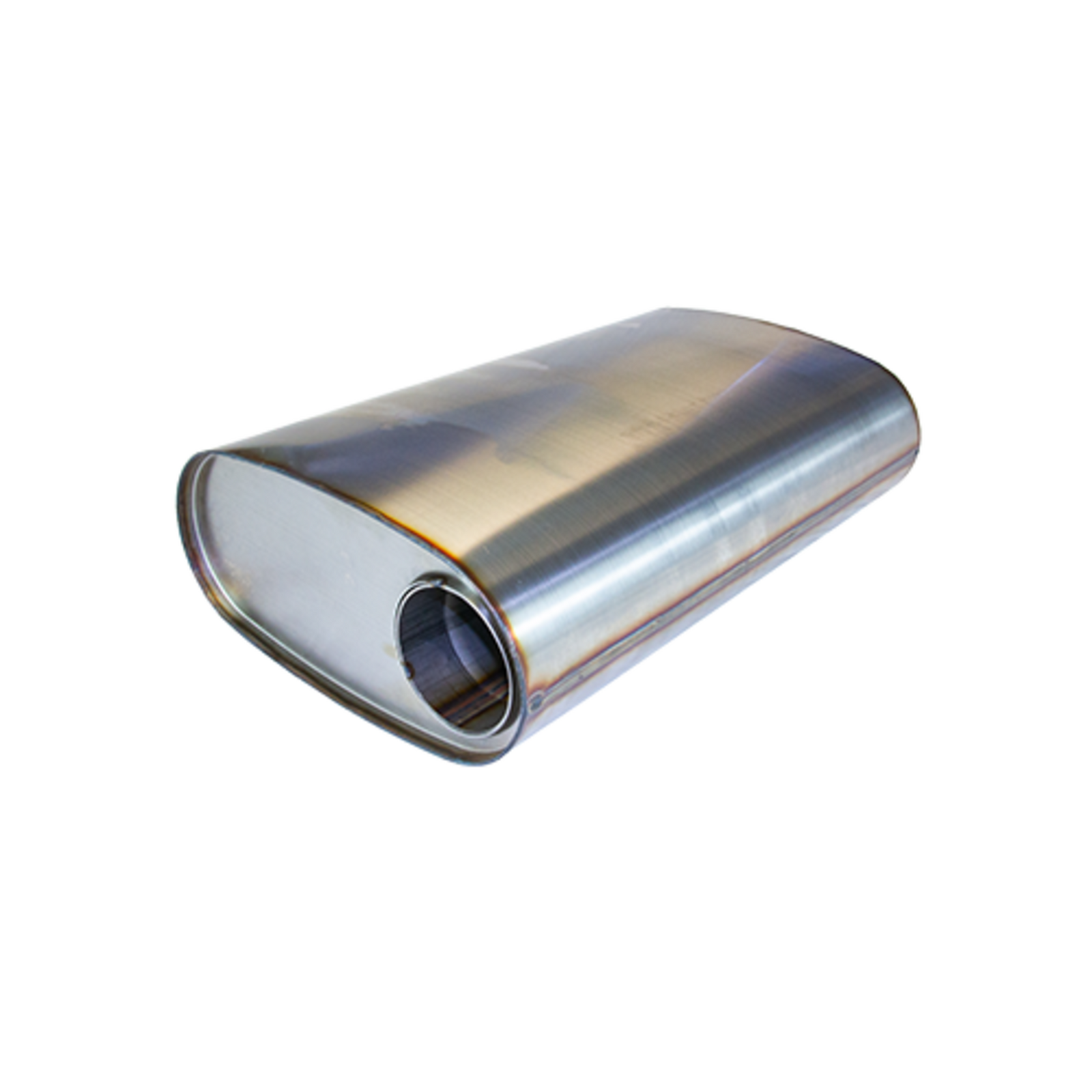Redback 11 X 6 Oval 409 Triflow 3" Inlet 20" Long Offset / Centre image