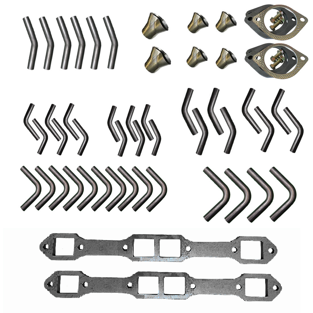 Chrysler 440 RB V8 Tri-Y Extractor Kit - 1 3/4" Mandrel Bends image