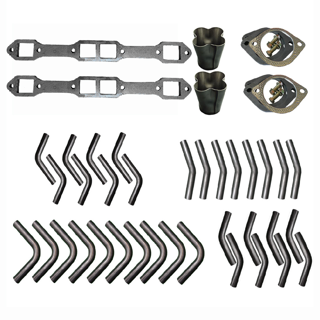 Chrysler 440 RB V8 4-1 Extractor Kit - 1 3/4" Mandrel Bends image