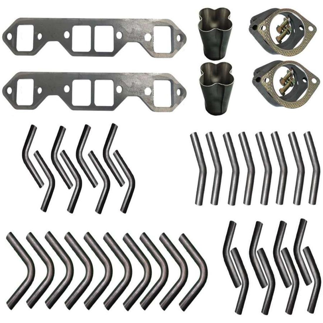 Holden Carburetor 5L V8 4-1 Extractor Kit - 1 3/4" Mandrel Bends image