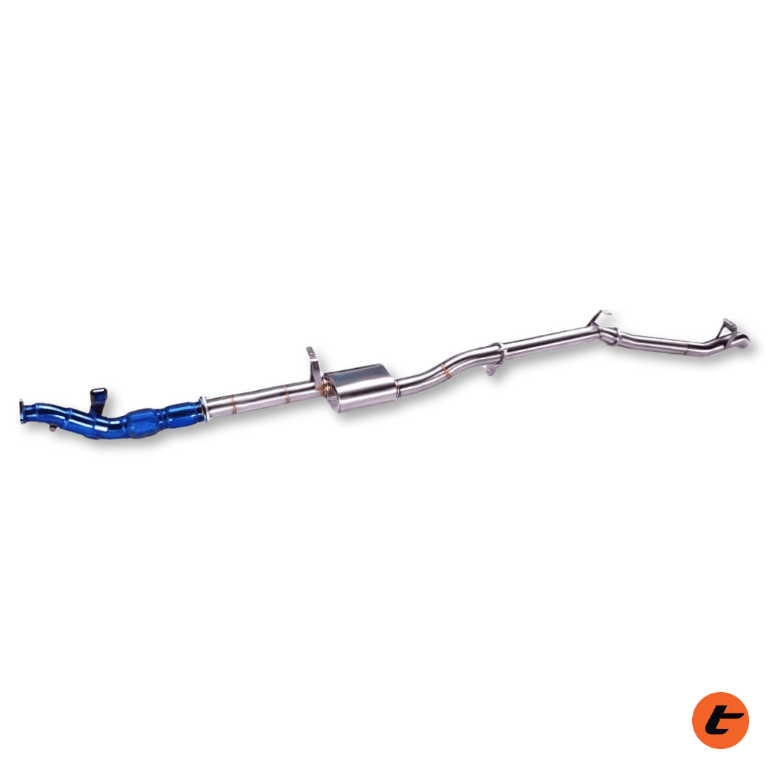 Torqit 79 Series 3.5" 4.5L Dual Cab S/S Turbo Back Performance Exhaust - DPF Delete