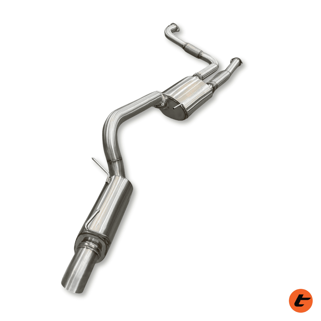 Torqit NEW SYSTEM Y62 Patrol 5.6L Twin 3" into Single 3" Cat Back S/S Performance Exhaust - Loud