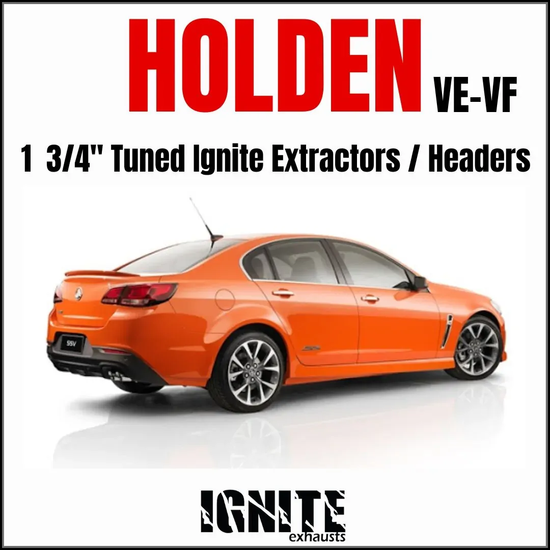 Holden VE VF Commodore 6L & 6.2L Gen IV LSA GTS LS2 LS3 V8 1 3/4" Tuned Ignite Extractors / Headers