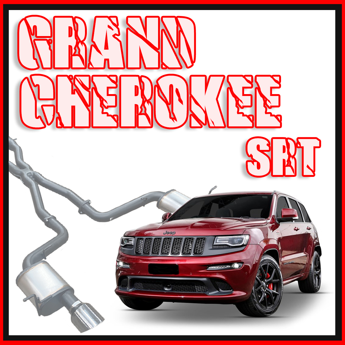 Jeep Grand Cherokee Exhaust SRT 6.4L 3" Cat Back Systems image