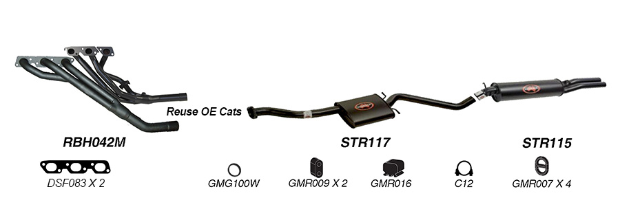 Redback Exhaust System for Holden Commodore (04/1995 - 1997), Calais (04/1995 - 1997) image