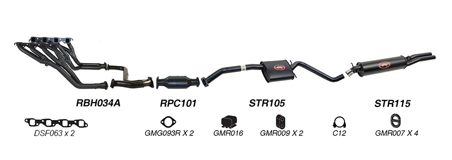 Redback Exhaust System for Holden Commodore (09/1991 - 1995), Calais (09/1991 - 1995) image
