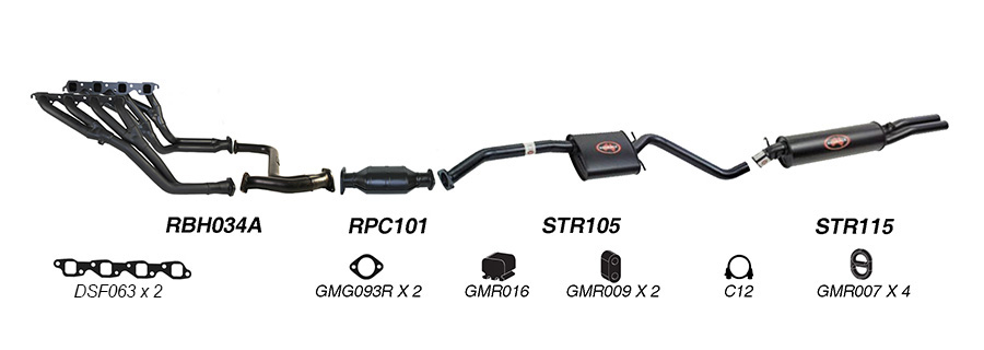 Redback Exhaust System for Holden Commodore (04/1995 - 1997), Calais (04/1995 - 09/1997) image
