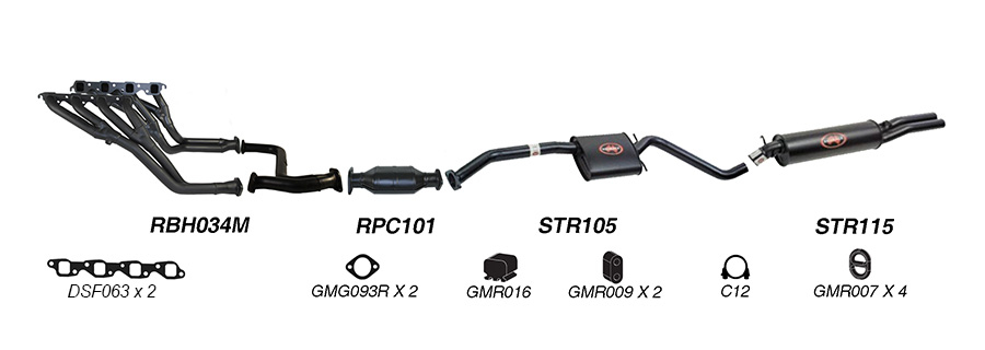 Redback Exhaust System for Holden Commodore (09/1991 - 1995), Calais (09/1991 - 1995) image