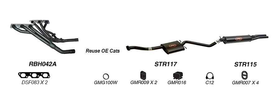 Redback Exhaust System for Holden Calais (04/1995 - 08/1997), Commodore (04/1995 - 1997) image