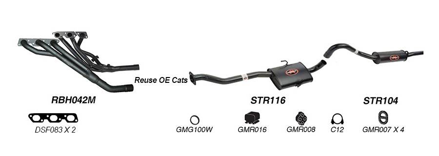 Redback Exhaust System for Holden Commodore (04/1995 - 08/1997), Calais (04/1995 - 1997) image