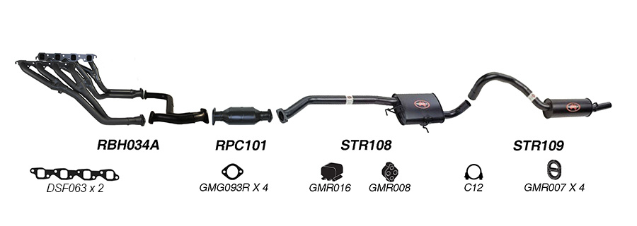Redback Exhaust System for Holden Commodore (01/1988 - 1995) image