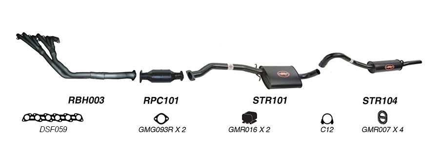 Redback Exhaust System for Holden Calais (03/1986 - 1988), Commodore (03/1986 - 1988) image