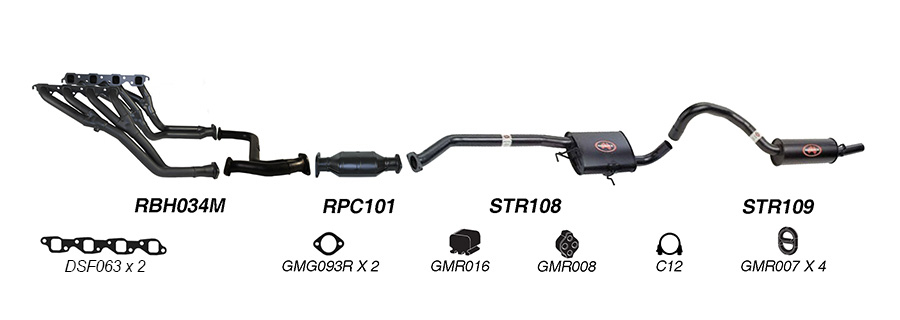 Redback Exhaust System for Holden Commodore (09/1991 - 1995) image