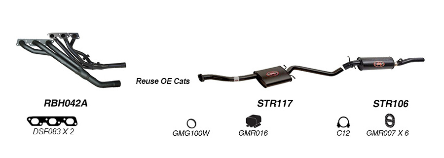 Redback Exhaust System for Holden Commodore (04/1995 - 08/1997), Calais (04/1995 - 1997) image