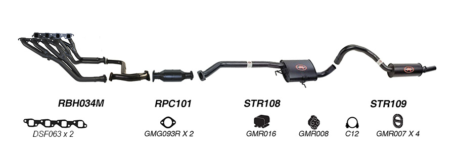 Redback Exhaust System for Holden Commodore (04/1995 - 12/2000) image
