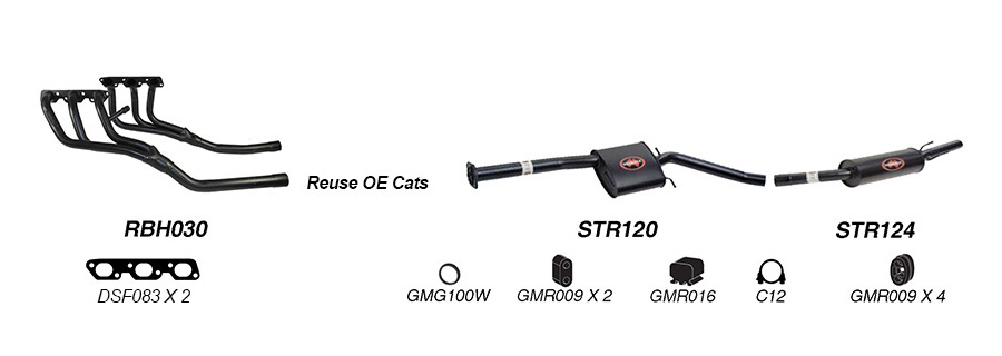 Redback Exhaust System for Holden Commodore (09/1997 - 08/2004), Calais (08/1997 - 08/2004), HSV XU6 (03/1998 - 10/2002) image